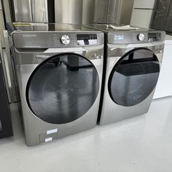 New Washer and Dryer Set Platinum 1 Year Warranty 