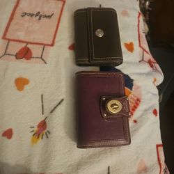 2 Coach Wallets Brwn & Burgundy 1 Is Like Organizr