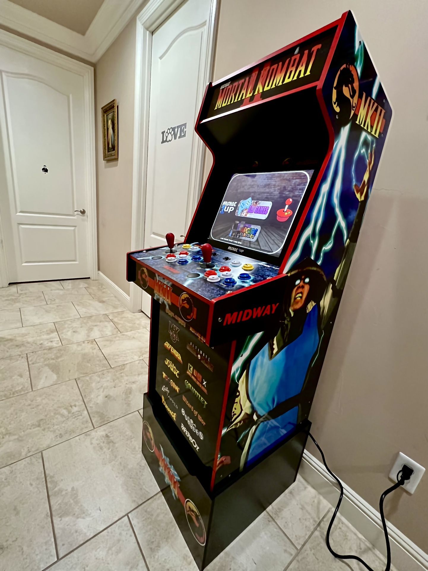 Arcade1Up Mod New Arcade Mortal Kombat II 4ft Plus Riser With Over 33K+ Games
