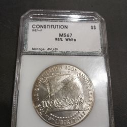 US Constitution Anniversary Silver Coin