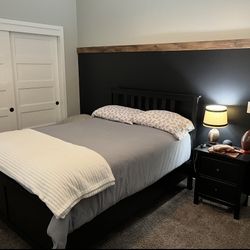 Bed Frame and Nightstand 
