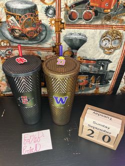 Studded Starbucks Tumbler Cups– Set of 2