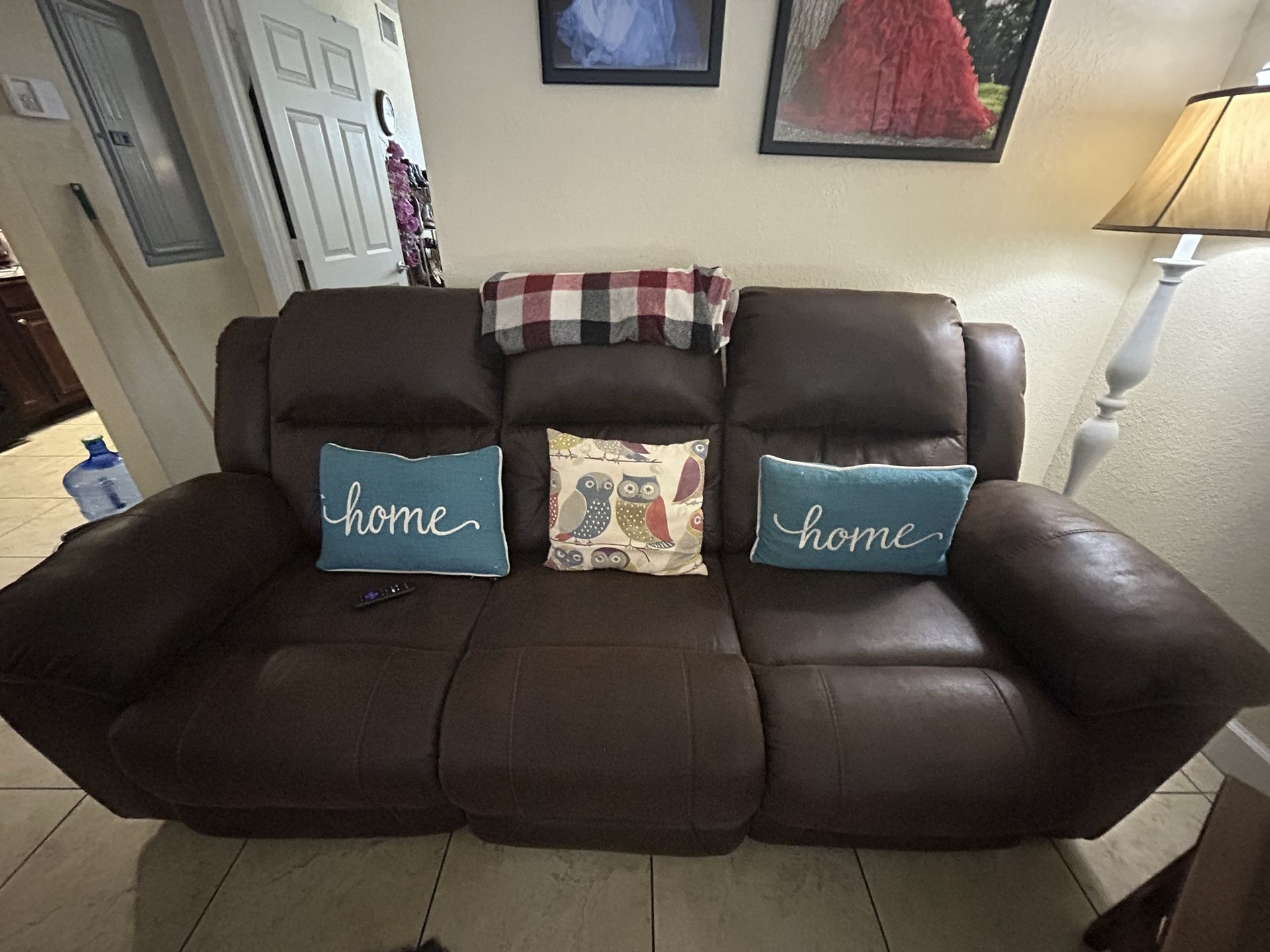 Full leather couch