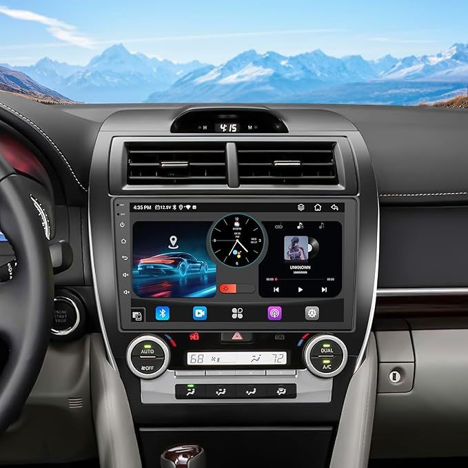 Car Stereo Radio for Toyota Camry 2012-2014 Wireless CarPlay Android Auto, Bluetooth, GPS, 10.2” Touch Screen Head Units, Navigation, Backup Camera