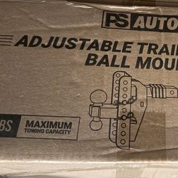 Adjustable Tri-Ball Trailer Hitch Mount 8 Inch Drop/Rise Hitch 1-7/8" 2" 2-5/16" Fits 2-Inch Receiv