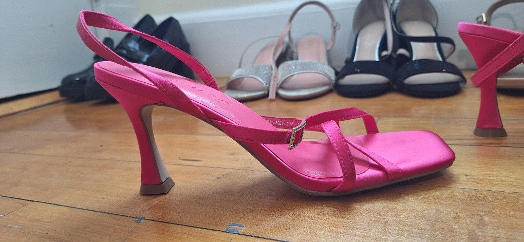 Hot Pink Low Heels