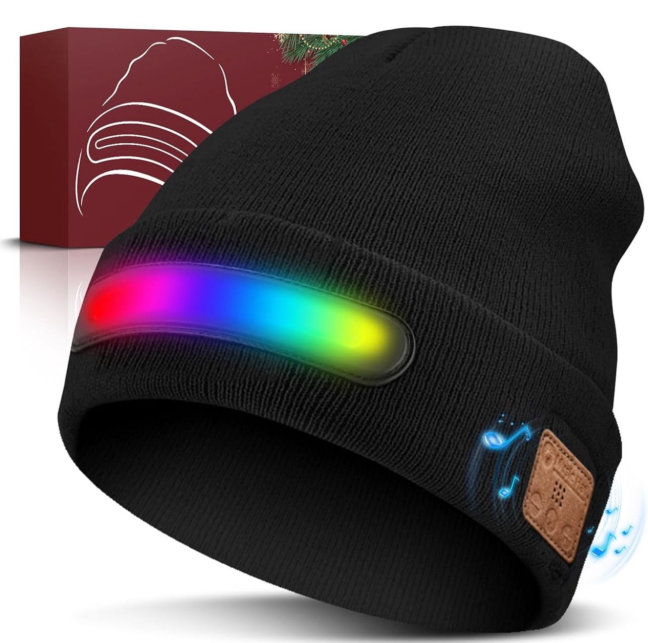 Bluetooth Beanie Hats for Men, Stocking Stuffers Gifts for Men Dad Grandpa Husband Boyfriend Birthday Christmas Thanksgiving