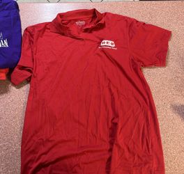 Embroidered H-E-B polo large employment shirt