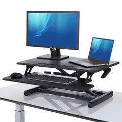 HEY NOW! Seville Classics airLIFT PRO Pneumatic Computer Desk Riser Stand