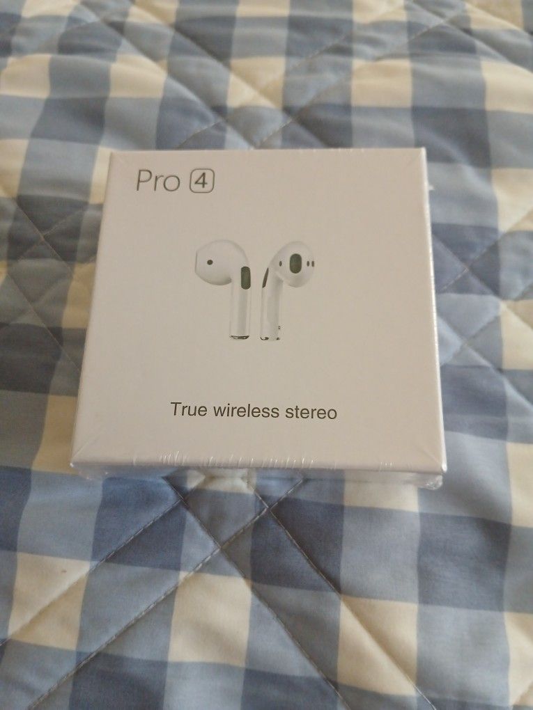 Mini Pro 4 Wireless Bluetooth Earbuds Brand New 