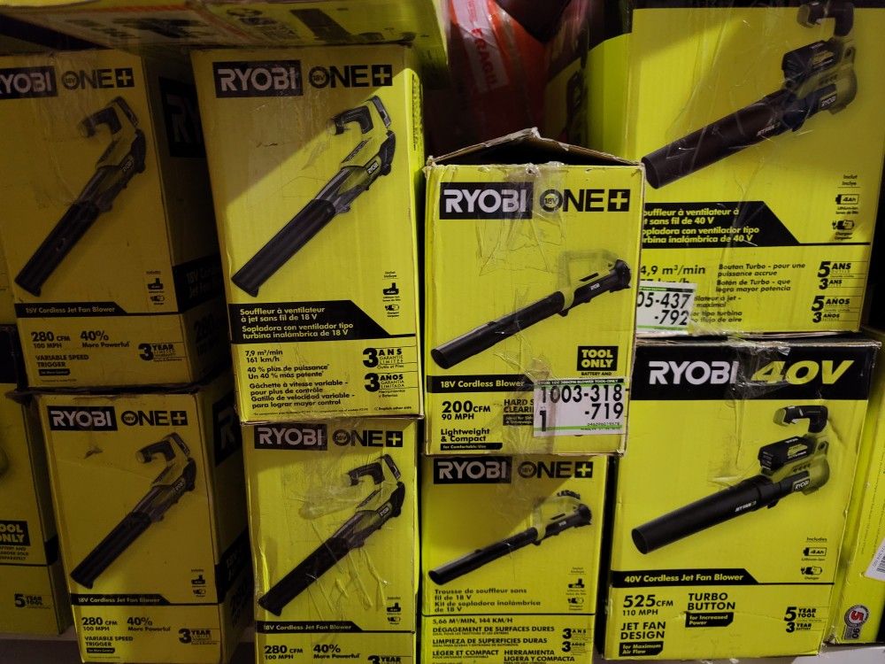 Ryobi Blowers 18 Volt