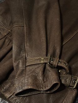 Real leather antique jacket