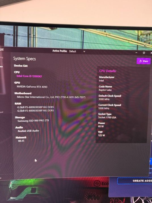 G.Skill Trident Z5 Neo RGB 32 GB (2 x 16 GB) DDR5-6000 CL30 Memory