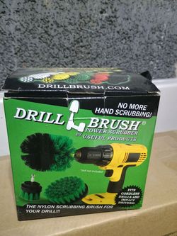 Drill Brush Accessory for Deep Cleaning