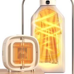 NEW Portable 2in1 Electric Clothes Dryer Machine for Apartments & Travel - Compact, 800W Mini Dryer for Clothes