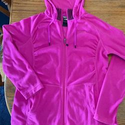 North Face Pink Sweater Hoodie Size L Perfect Condition