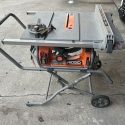  15 Amp 10 in. Portable Corded Pro Jobsite Table Saw with Stand