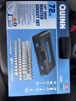 Quinn 72pc 3/8 drive master socket set