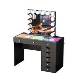 Brand New Vanity Set W/ RGB Desk Lighting 