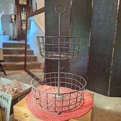  2-Tier Iron Fruit Basket
