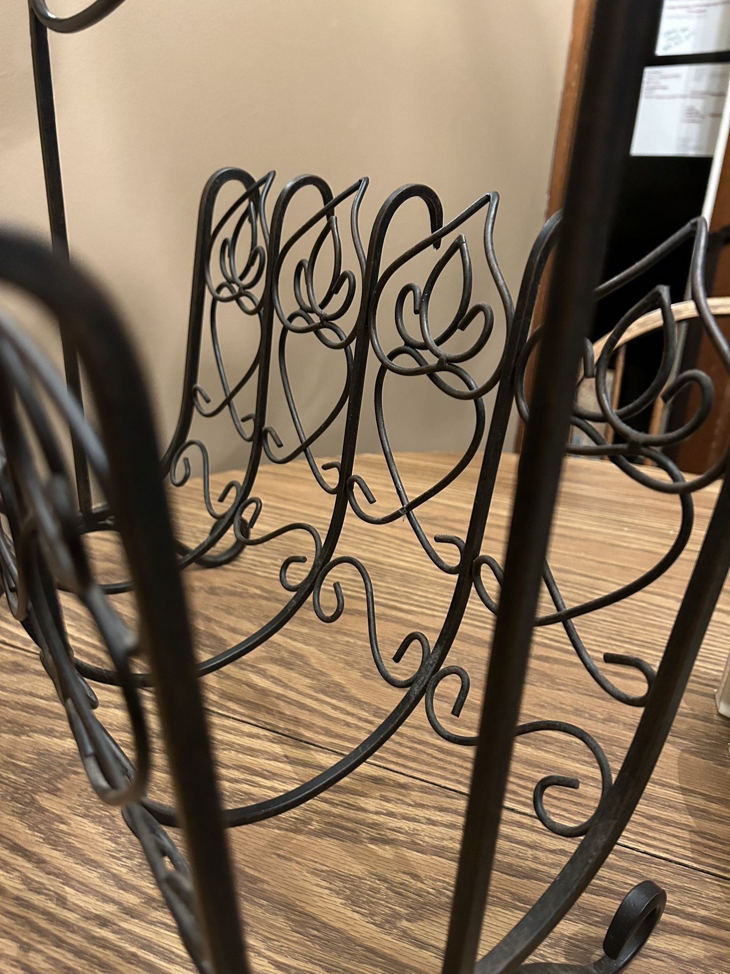 Wrought Iron Magazine Rack