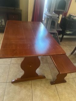 table and bench free