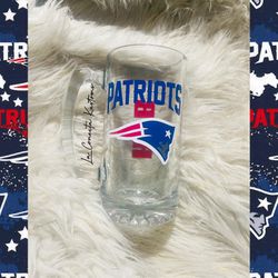 Brand New Custom England Patriots Sports Beer Mug 