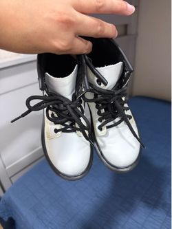White Kids Doc Martens