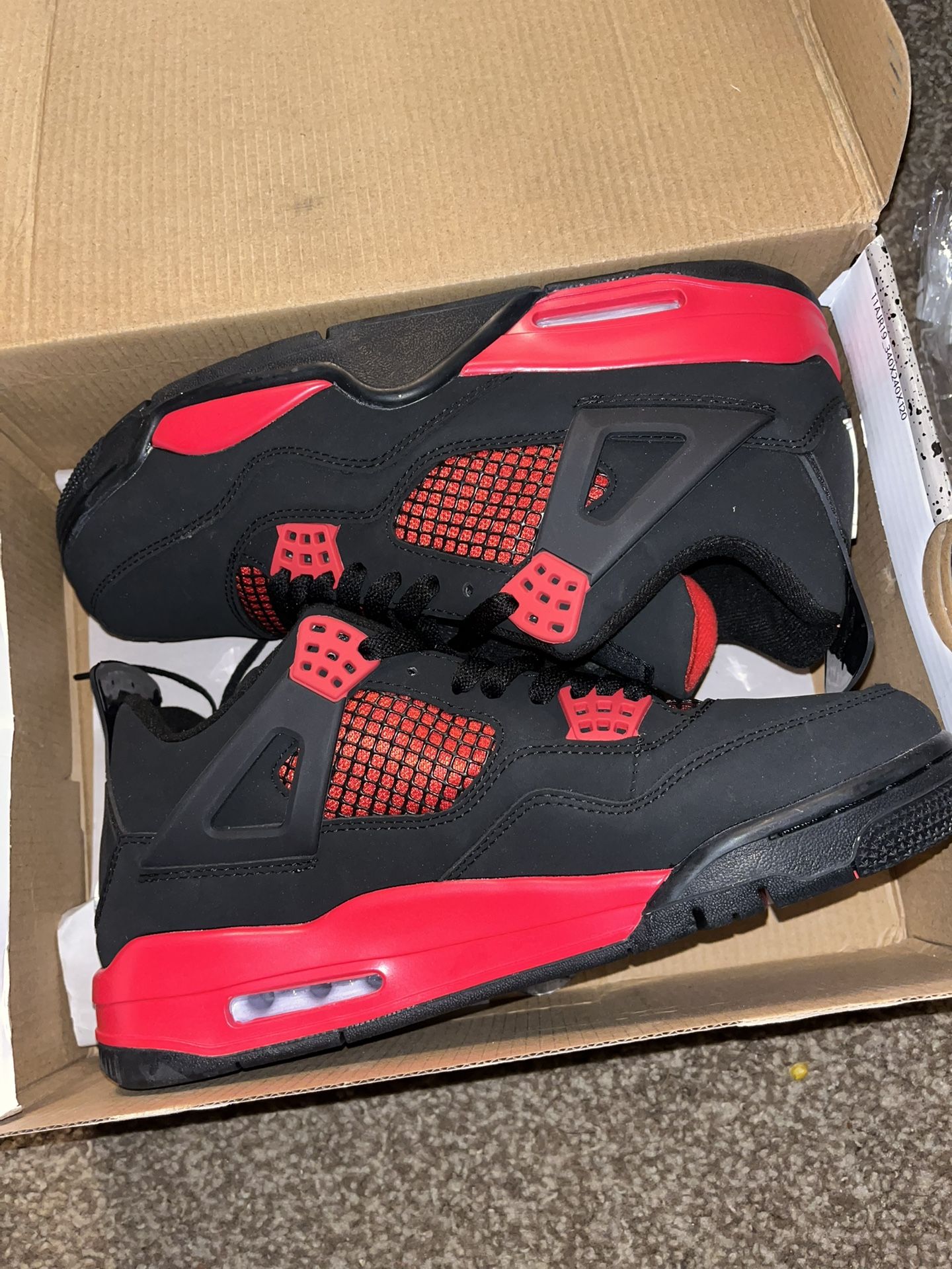 Red And Black Sneakers