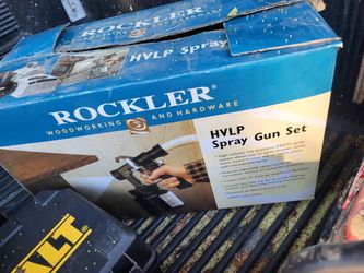 Rockler HVLP Spray Gun Set cup paint