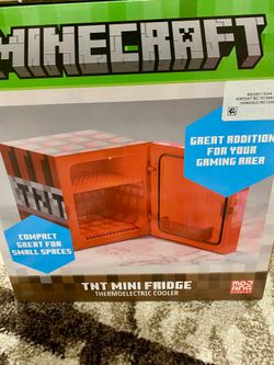 Red Minecraft Mini Fridge NEW