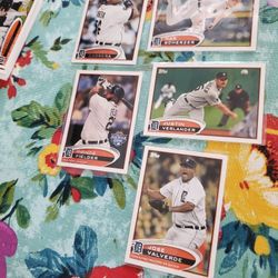 Detroit Tigers 2012 Topps Baseball Cards Lot 