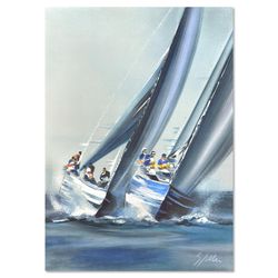 Victor Spahn, "America's Cup - Valence" hand signed limited edition lithograph with COA.
