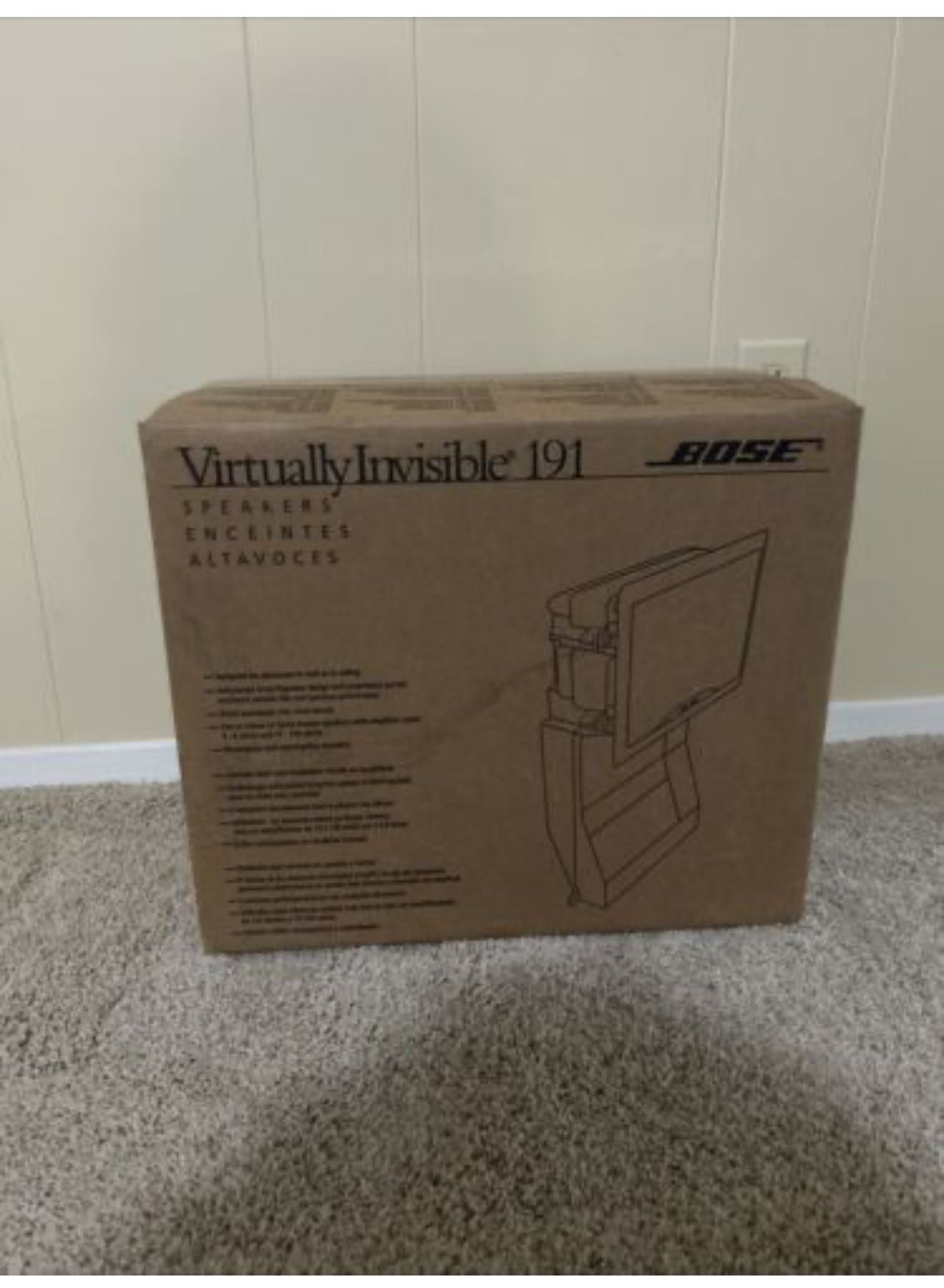 Bose Virtually Invisible 191 In Wall or In Ceiling Speakers