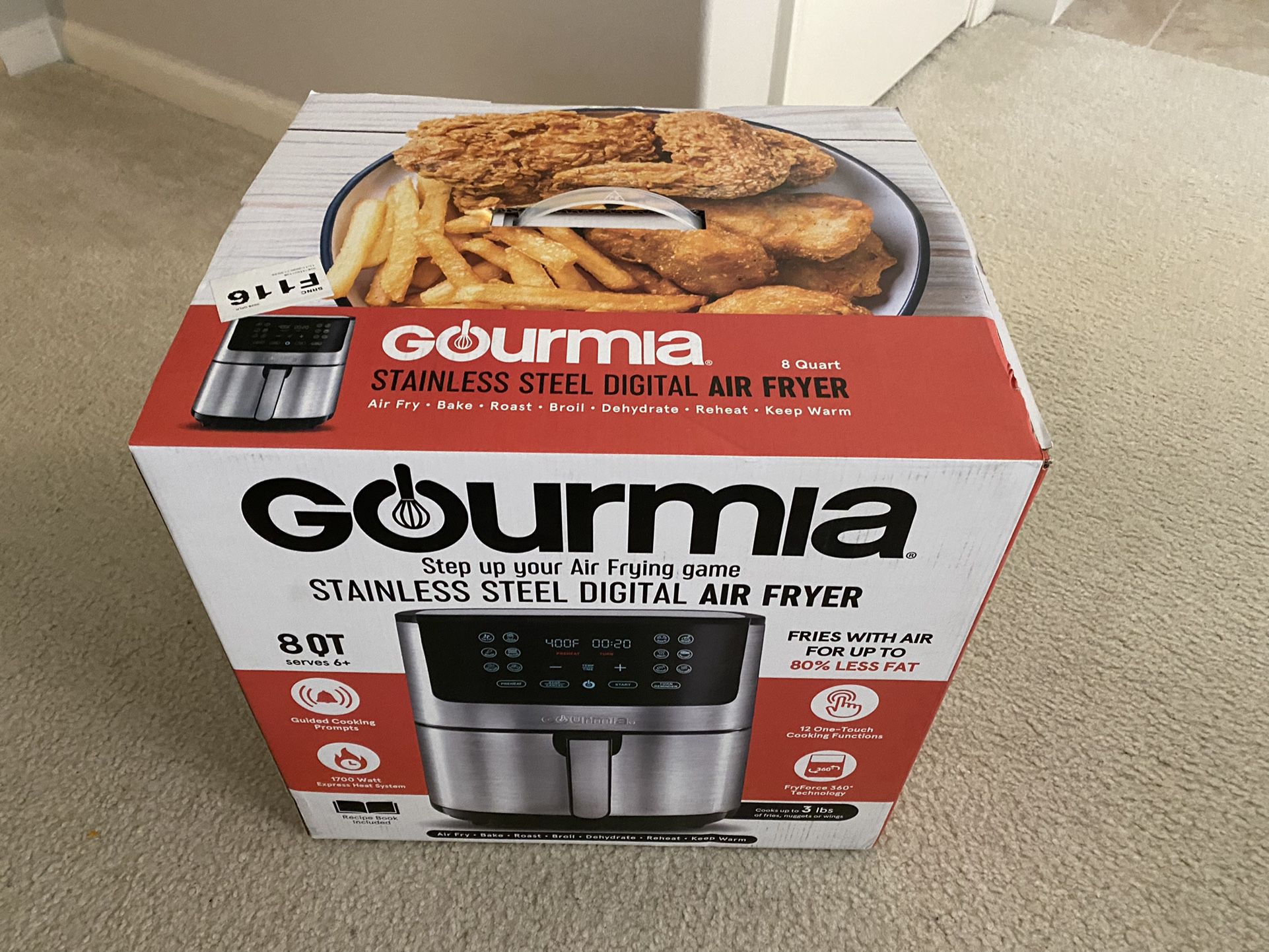 Gourmia 8-Quart Air Fryer $59 Shipped