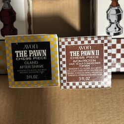 Avon Pawn Chess Piece After Shave 3 oz FULL