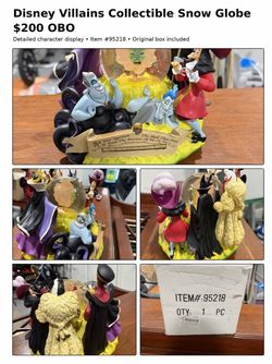 Disney Villains collectible snow globe