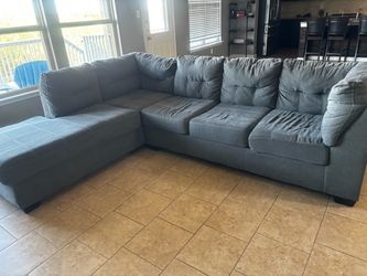 Gray Fabric Sectional Sofa