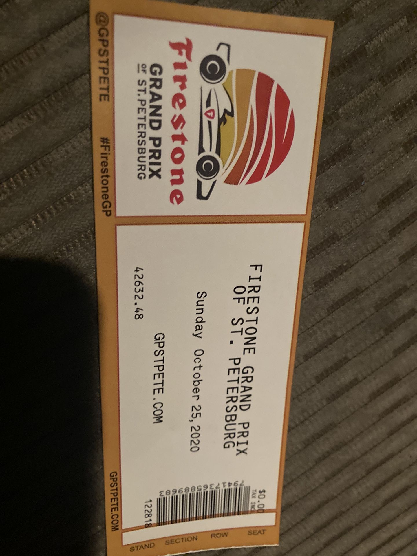 2 St Pete Grand Prix Tickets Sunday only GA