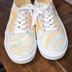 Vans Off The Wall Ultra Cush Sneakers Colorful Platform Shoes Low Top M3.5 W5