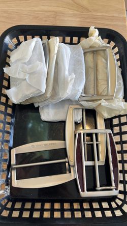 12 Large belt buckles