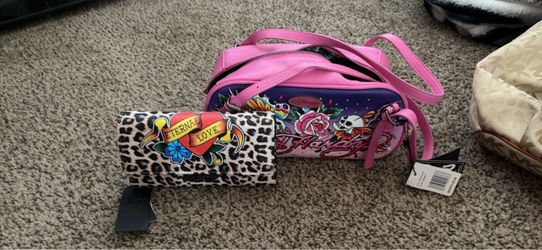 Ed  hardy purse and wallet