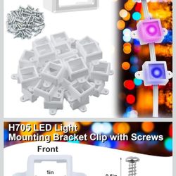 72 Set Mount for Govee Outdoor Lights H705 LED Light Mounting Bracket Clip with 144 Screws Waterproof Mounting Clips