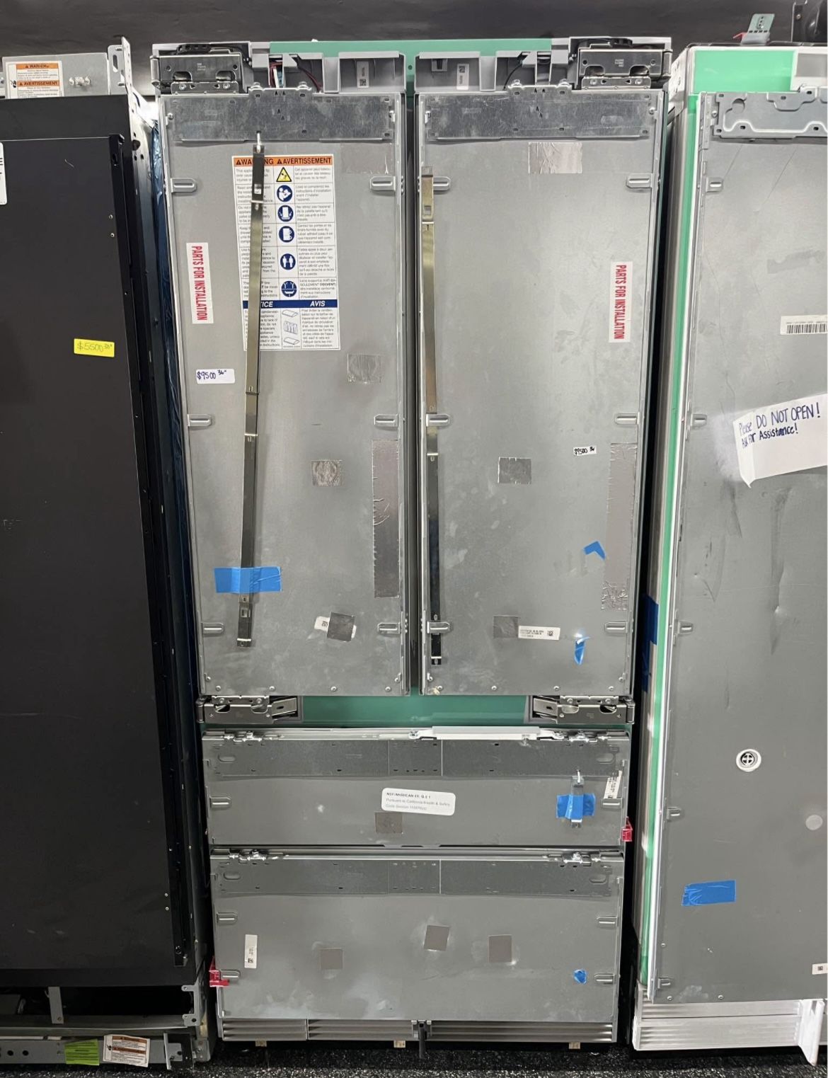 Built In 36” Thermador Panel Ready 4 Door Refrigerator Counter Depth