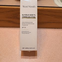 Glycolic Acid 7% Toning Solution by West Month