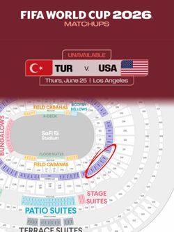 M59 6/25 LA world cup Suite tickets