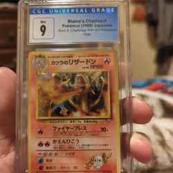 1999 Japanese Blaine’s Charizard Holo CGC 9 Mint - Gym 2 Challenge