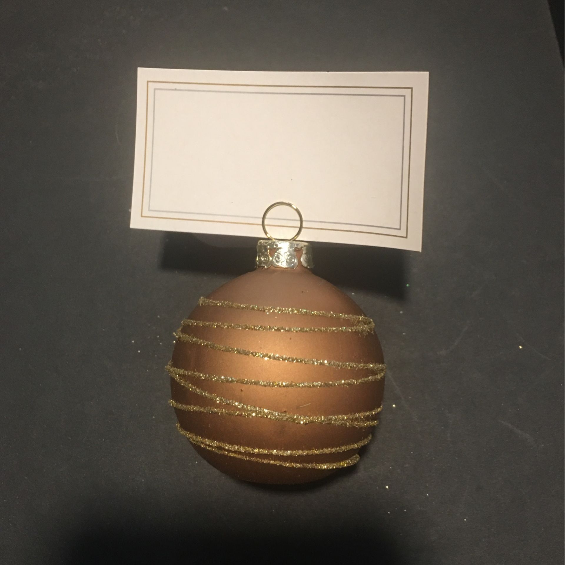 Christmas Ball Place card Holder