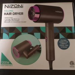 Nizoni Folding Hair Dryer