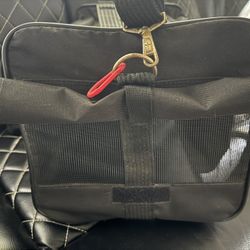 Dog Travel Carrier Bag (Delta Brand) + Accessories - Good Condition